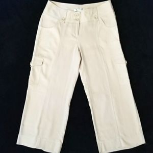 ♦️SILK WHBM Loose Fitting Cargo Capri's♦️